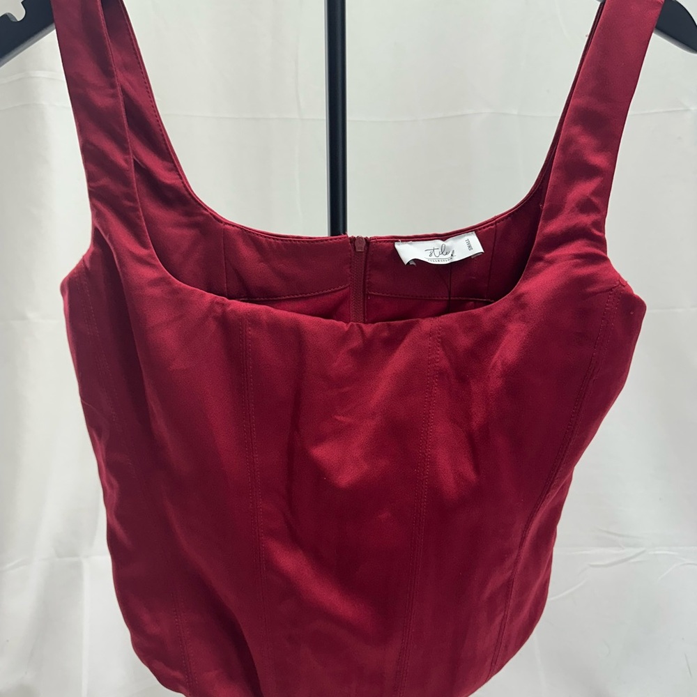 Elegant Red Tank Top